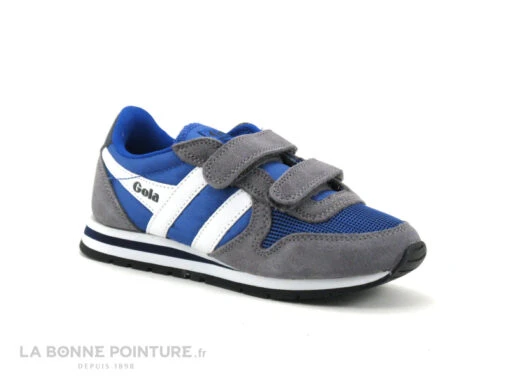 Gola DAYTONA Strap - CKA159EX - Bleu Gris - Basket Velcro GARCON -Enfants Chaussure Boutique cd24607c73b9e66c561f35ea11d5d5ef img 8546.jpg 169914